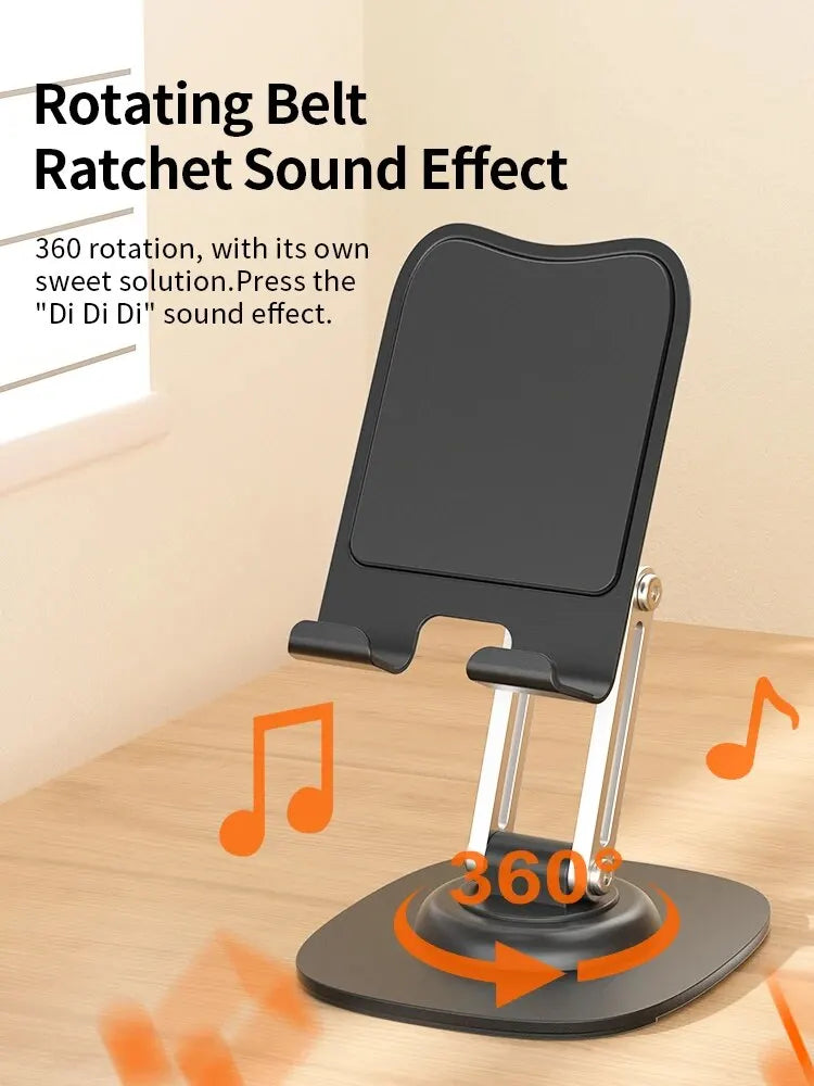Multi-Function Folding Lift Mobile Phone Stand - 360° Rotating