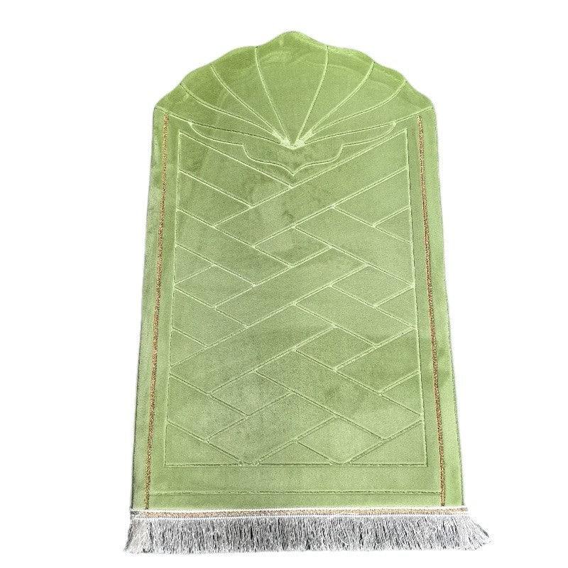 Shell shaped solid color carpet irregular flannel sponge thickened short flannel embossed portable floor mat - Korvel