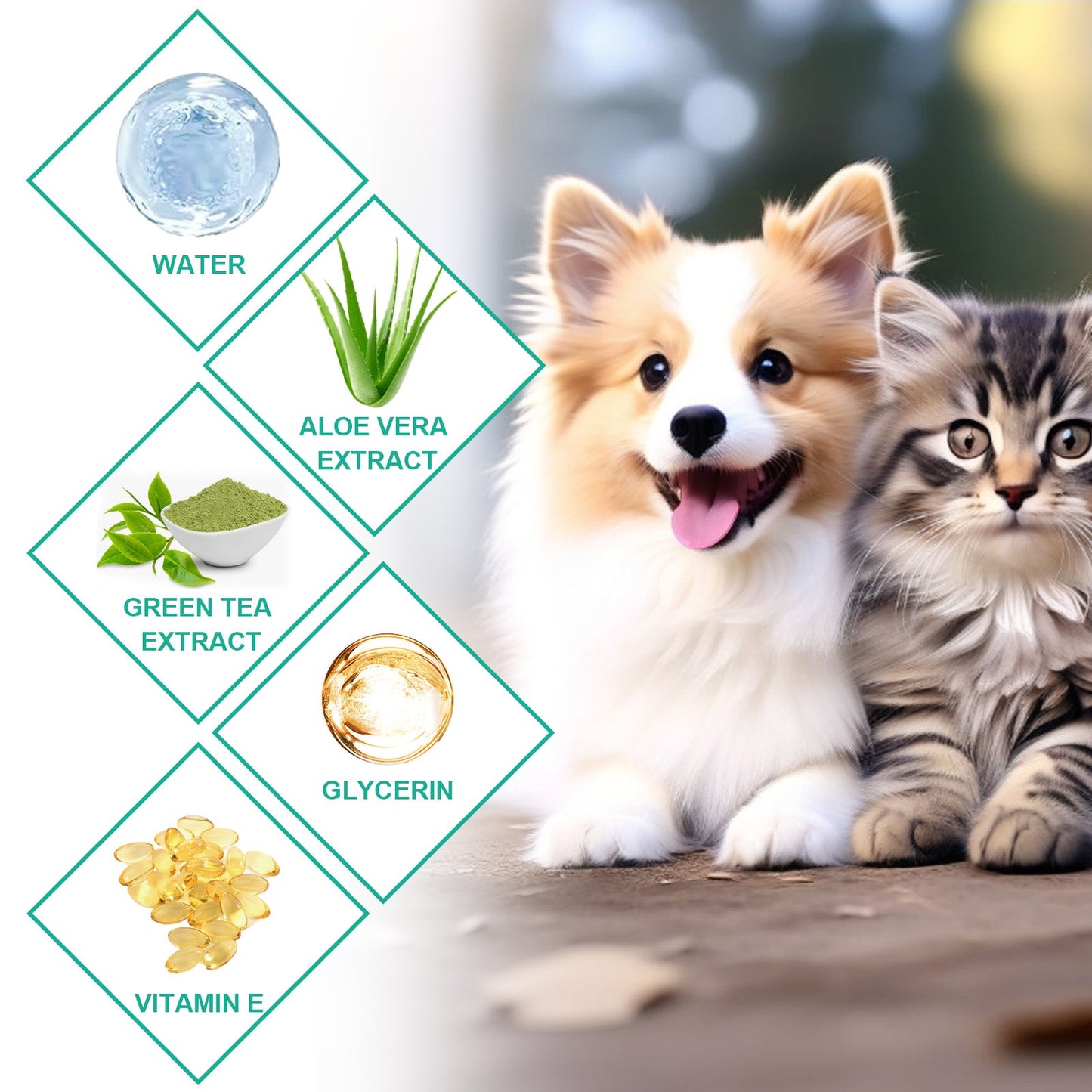 Lingettes de nettoyage pour oreilles de animaux de compagnie premium