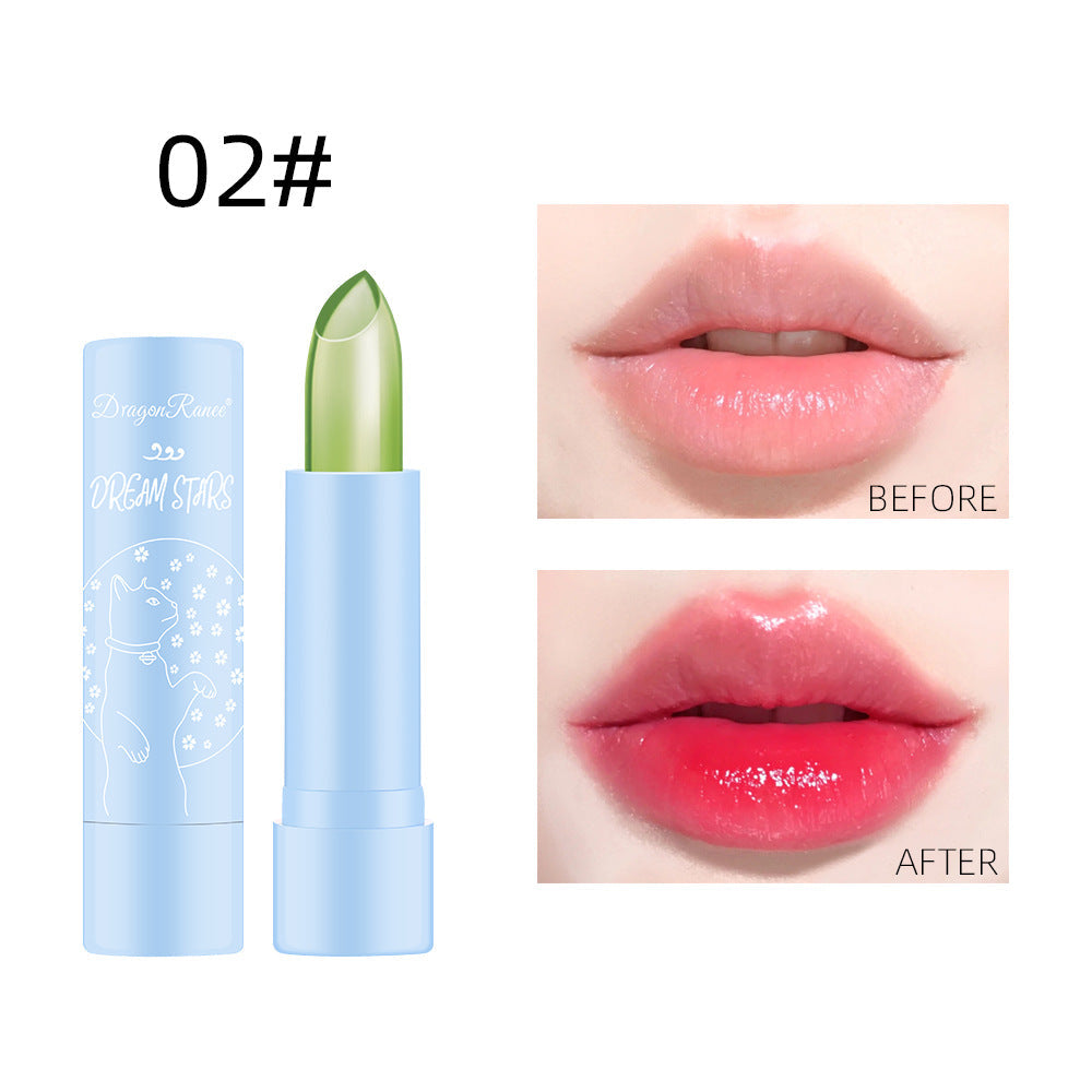 Color-Changing Lipstick Long-Lasting Moisturizing Not Easy To Decolorize Not Easy To Dip In The Cup Waterproof And Moisturizing Aloe Jelly Lipstick - Korvel