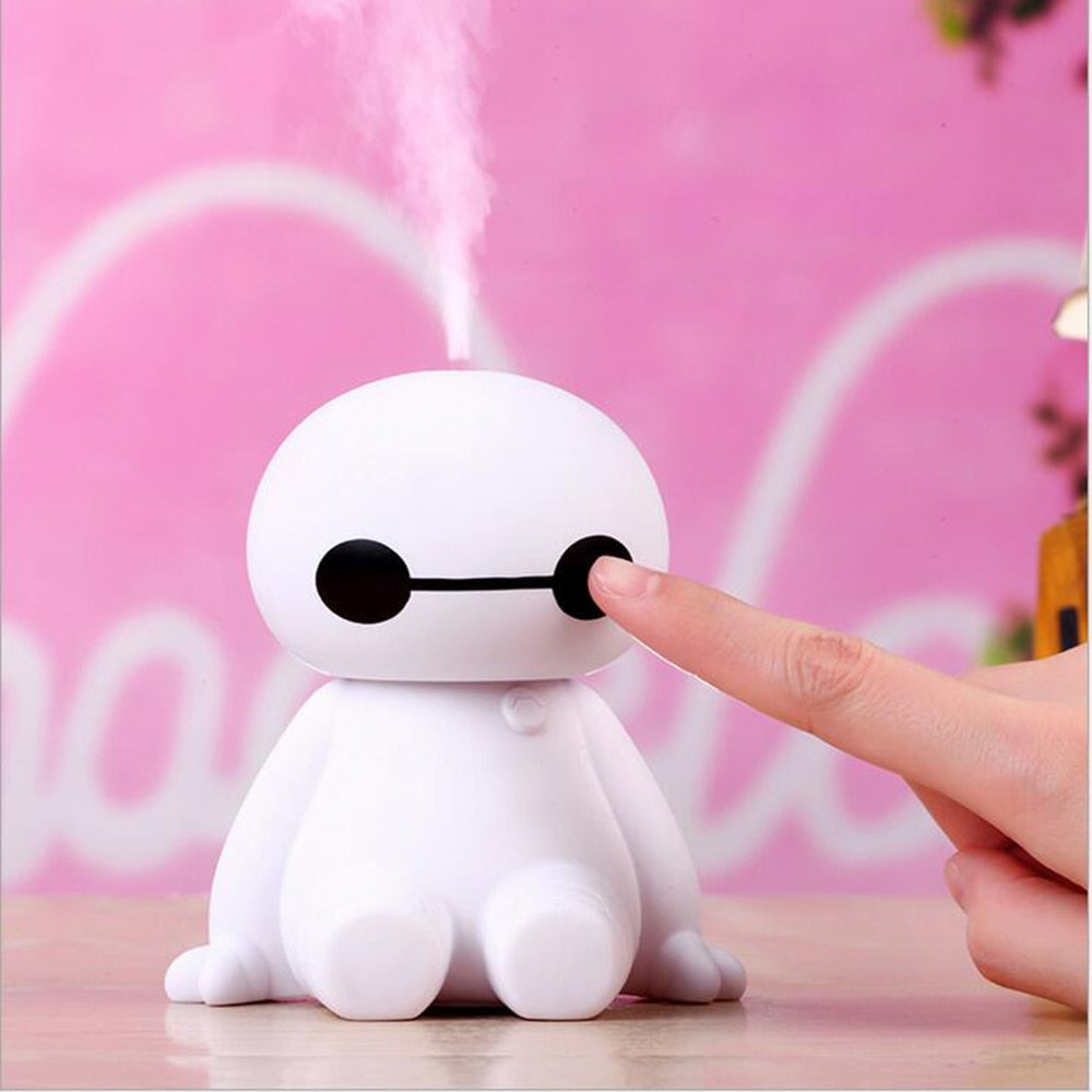 200ML USB Big Hero Baymax Dry Protect Ultrasonic Essential Oil Aroma Diffuser Air Humidifier - Korvel