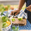 Organic Chambray Stripe Hand Towel - Versatile & Stylish - Korvel