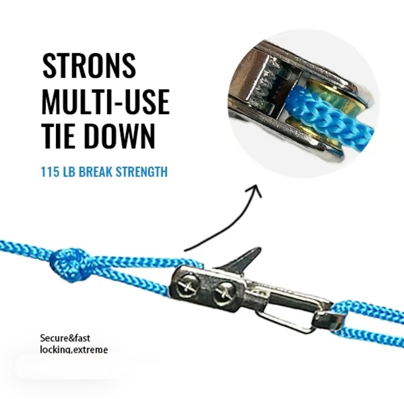 GripLock Rope Roller with 10-Foot Braided Rope