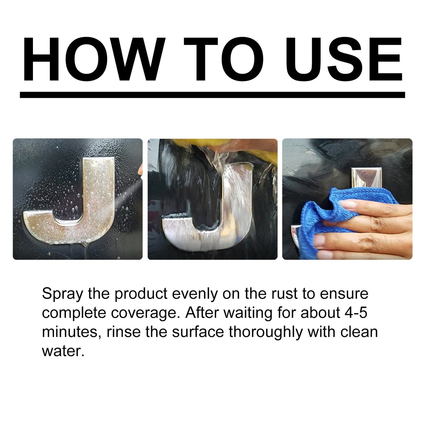 Iron Remover Spray, Vehicle Rust Polishing Cleaning Decontamination Care Multi-Purpose Maintenance Agent - Korvel