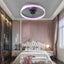 Dimmable LED Ceiling Fan with Modern Design in Purple