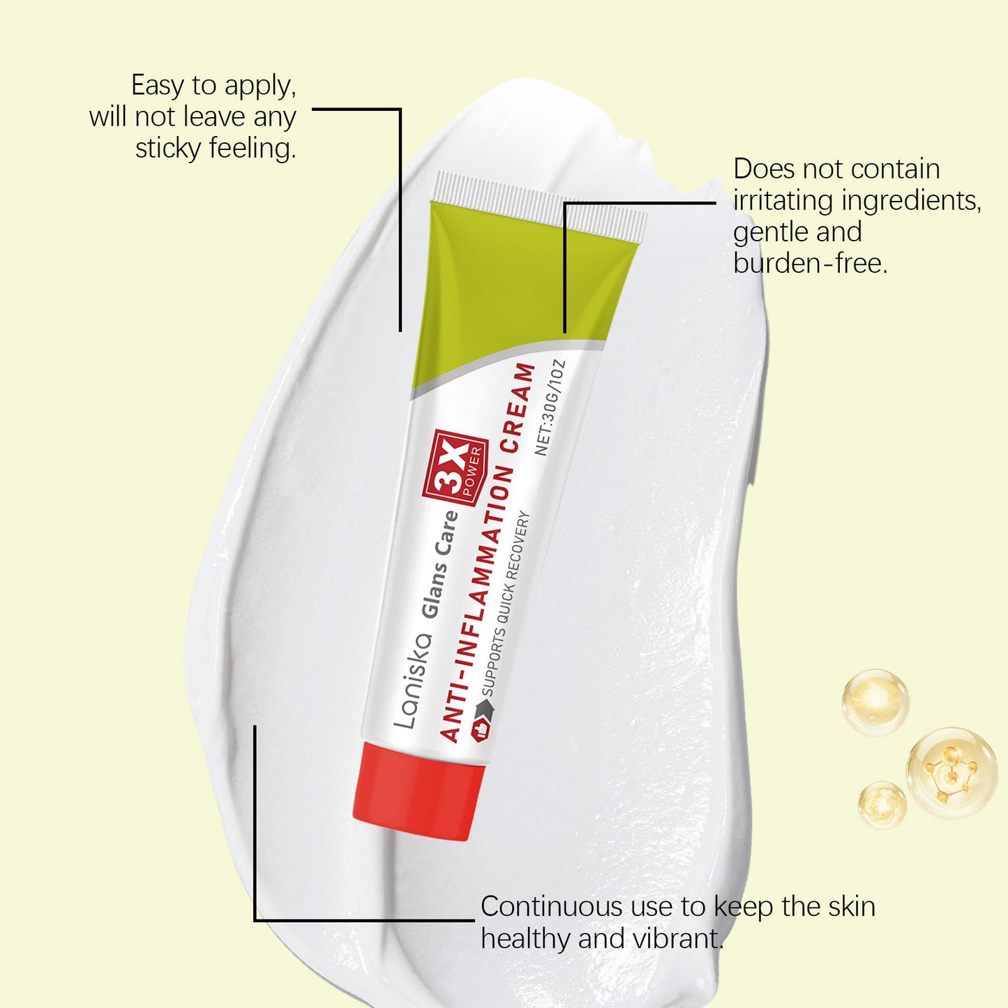 Men's Care Cream Men's Daily Maintenance Relief Discomfort Moisturizing Moisturizing Skin Repair Cream - Korvel