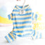 Dog Clothes Spring and Summer Thin Wide Striped Four-legged Home Clothes Bottoming Shirt Small Dog Teddy Pet - Korvel