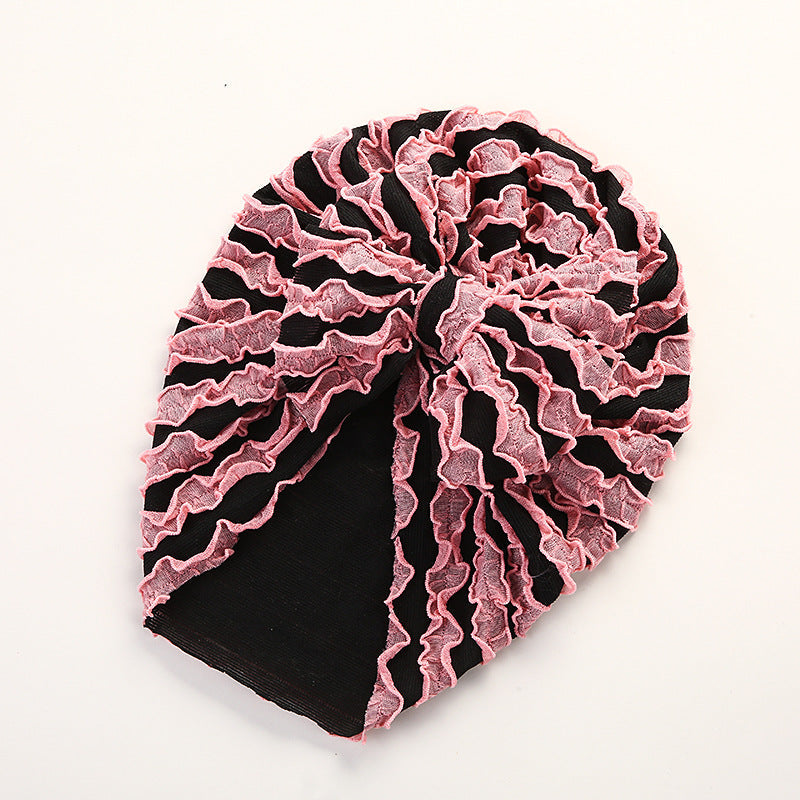 Baby Cow Louver Bow Head Cap Baby High Elastic Brimless Indian Tire Hat - Korvel