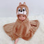 Infant Cartoon Flannel Swaddling Blanket Cloak