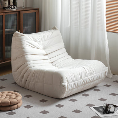 No Installation Big Bean Bag Chair for Adults - Off White