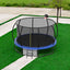 Trampolín para niños de 12 pies con red de seguridad y escalera