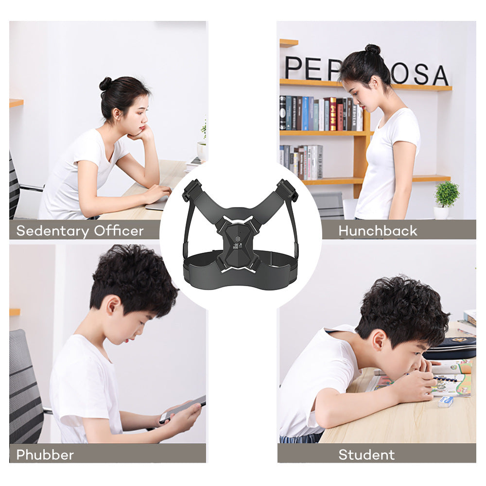 HailiCare Intelligent Vibration Voice Abdomen Correction Posture With Back Correction Belt Correction Posture - Korvel
