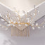 Pearl hair comb headdress Hand-woven crystal comb hair accessories - Korvel