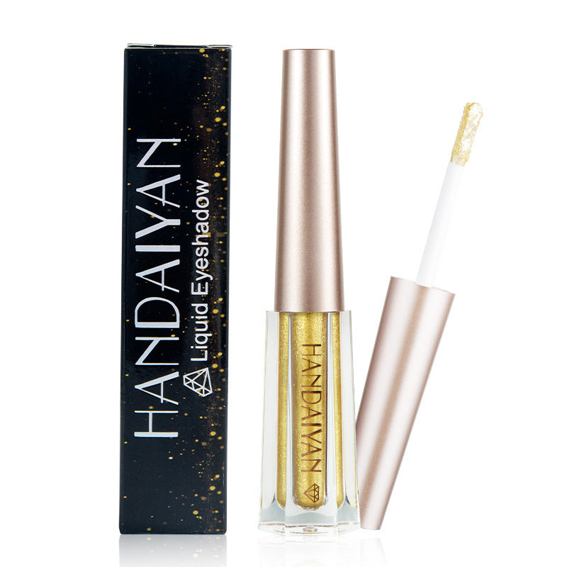 HANDAIYAN Diamond Pearl Liquid Eye Shadow 12 Colors Shining Bright Eye Shadow Liquid - Korvel