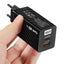Adaptateur de charge double en nitrure de gallium de 65 W