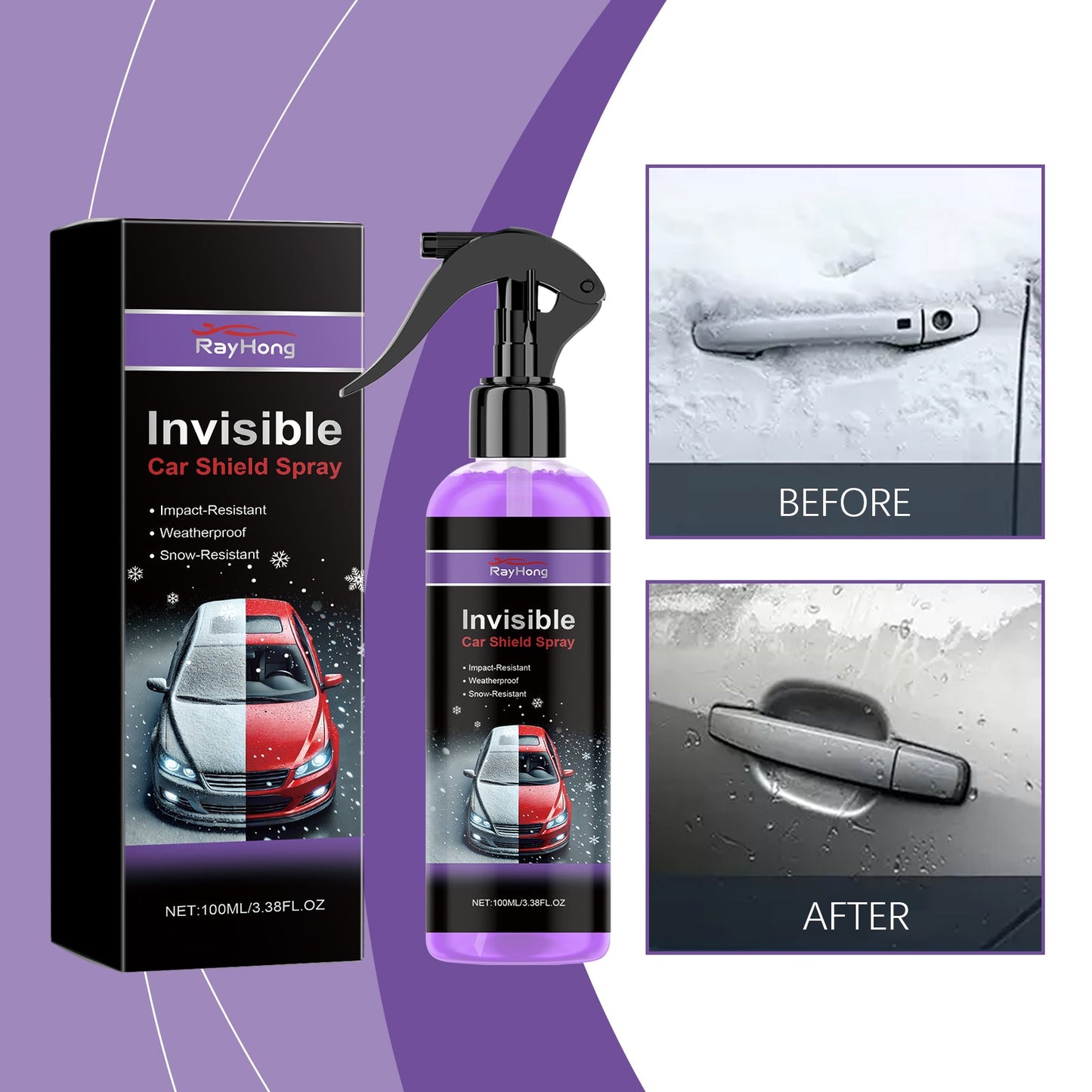 Car Coating Protective Spray Anti-Scratch Enhanced Gloss Paint Coating Spray Car Paint Maintenance - Korvel