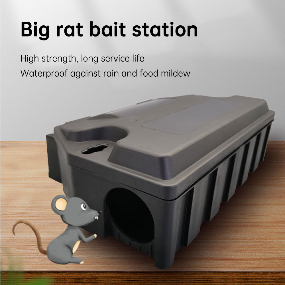 Rat Bait Station Outdoor  Rat Trap Outdoor with Key Eliminates Rats Fast. Keeps Children and Pets Safe Indoor Outdoor (Bait not Included) - Korvel