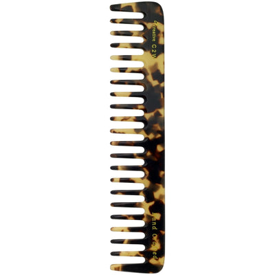 C2W Tortoise Tokyo Dark Blond Comb - 8" Premium Styling Tool