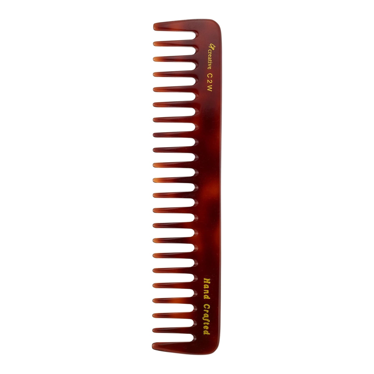 C2W Tortoise Tokyo Dark Blond Comb - Herramienta de Estilizado Premium de 8"