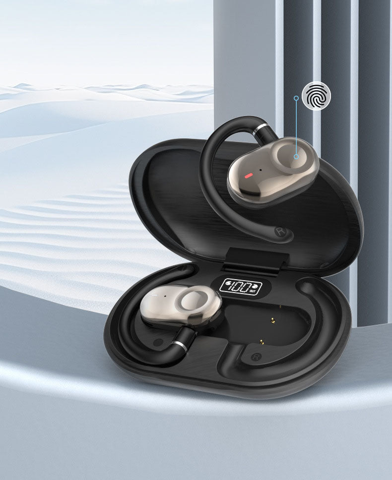 JM18 Bluetooth earphones wireless stereo OWS dual axis rotating hanging ear earphones - Korvel