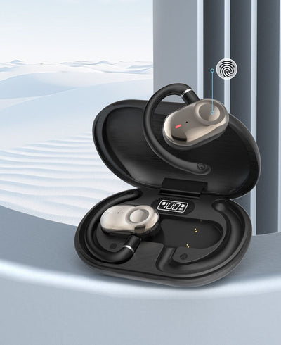JM18 Bluetooth earphones wireless stereo OWS dual axis rotating hanging ear earphones - Korvel