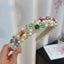 Elegant Handmade Beaded Crystal Pearl Headband
