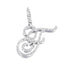 Hip Hop Grass Letter Pendant with Cuban Chain
