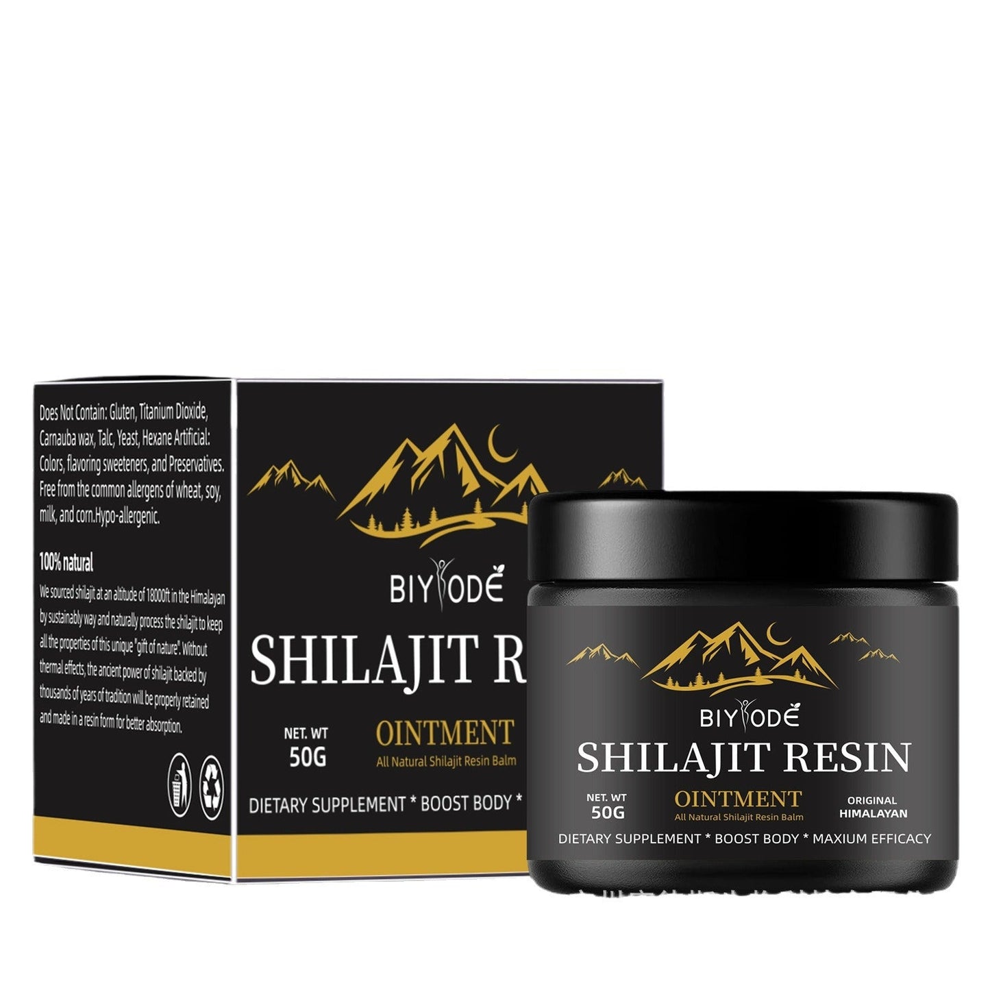 Shilajit paste spot shilajit resin foreign trade shilajit fulvic acid mineral supplement 50g - Korvel