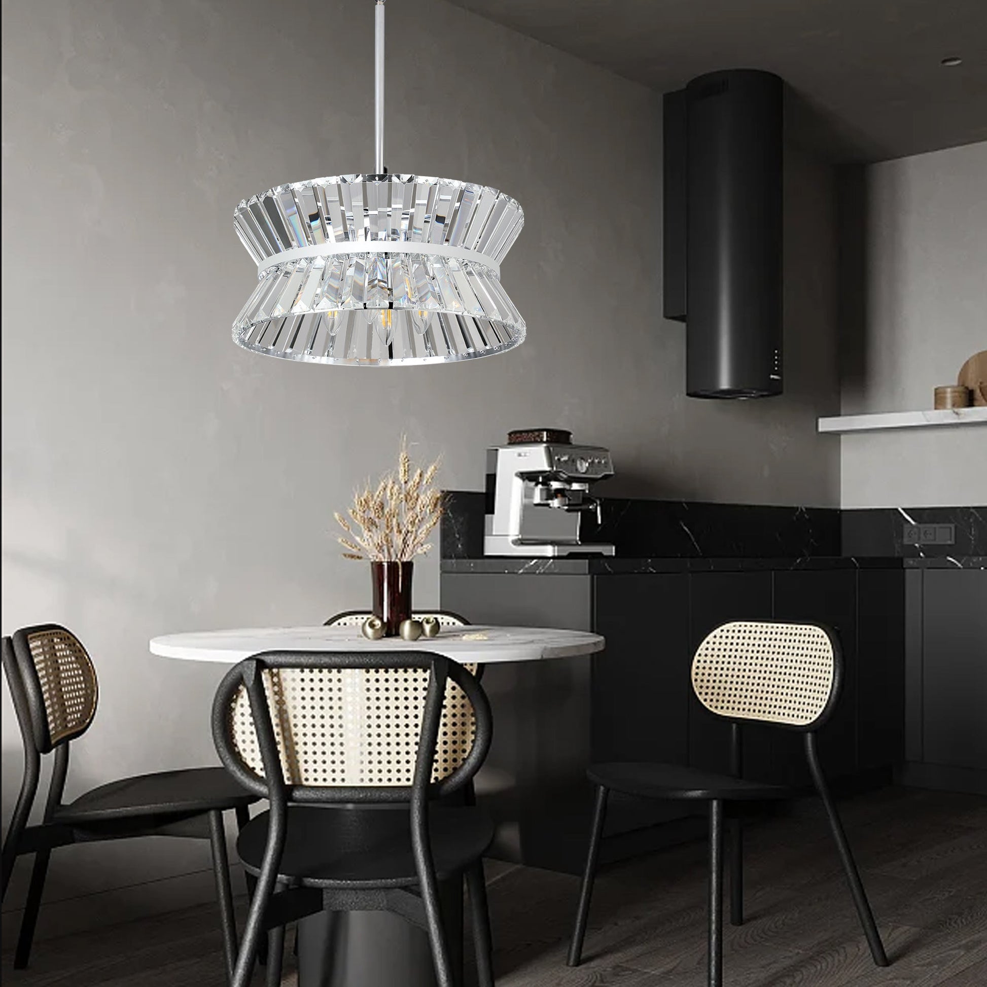 Modern Crystal Chandelier for Living-Room Round  Cristal Lamp Luxury Home Decor Light Fixture - Korvel