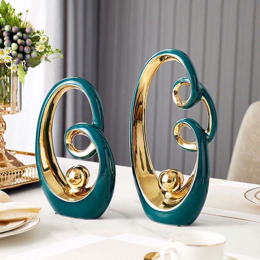 Modern Minimalist White Pottery Figurine for Home Decor