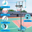 Portable Basketball Goal System with Stable Base and Wheels use for Indoor Outdoor teenagers youth height adjustable - Korvel