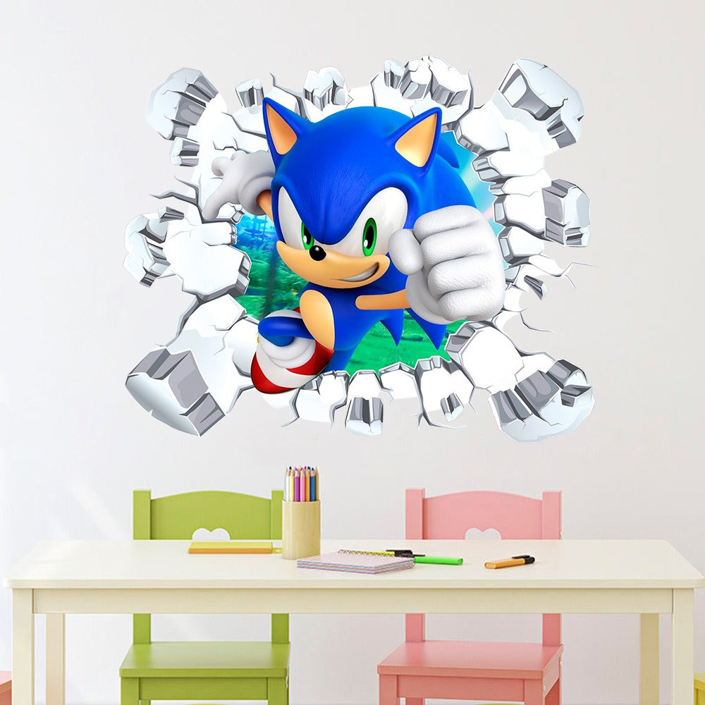 Sonic Stickers Cartoon Anime Super Mario Self Adhesive PVC Decoration Mario Stickers - Korvel