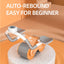 New Design Indoor Home Exercise Flat Elbow Supporter 2 Wheel Ab Trainer Automatic Rebound Abdominal Wheel Roller - Korvel