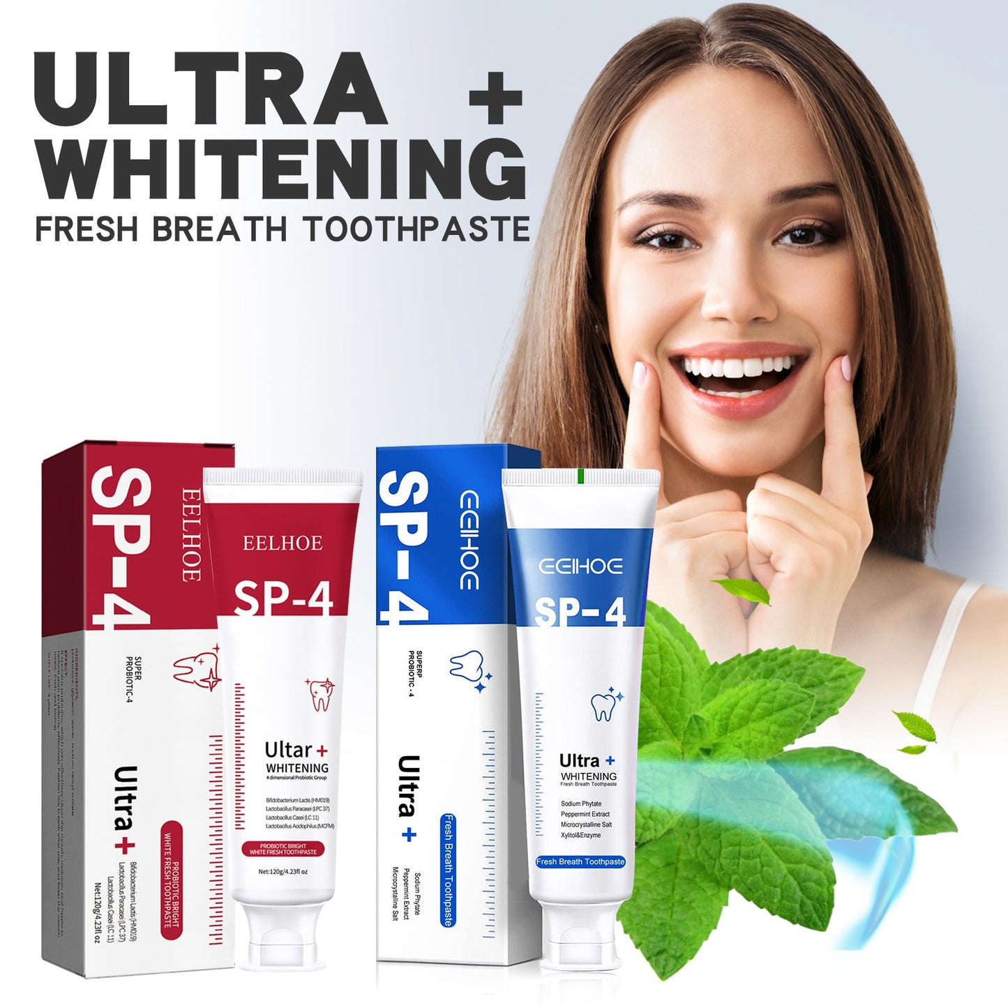 Fresh Breath Toothpaste Cleans Teeth Odor Care For Mouth Daily Whitening And Moisturizing Toothpaste - Korvel