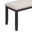 Ensemble de salle à manger moderne TREXM en 6 pièces avec table, chaises et banc