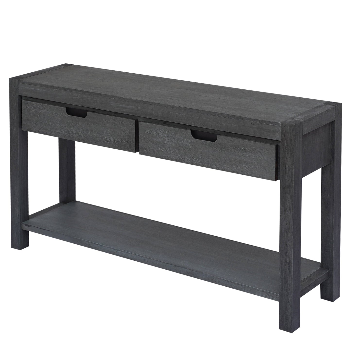 U_STYLE Console Table Entryway Table for Hallway Living Room with 2 Drawers and 1 Shelf - Korvel