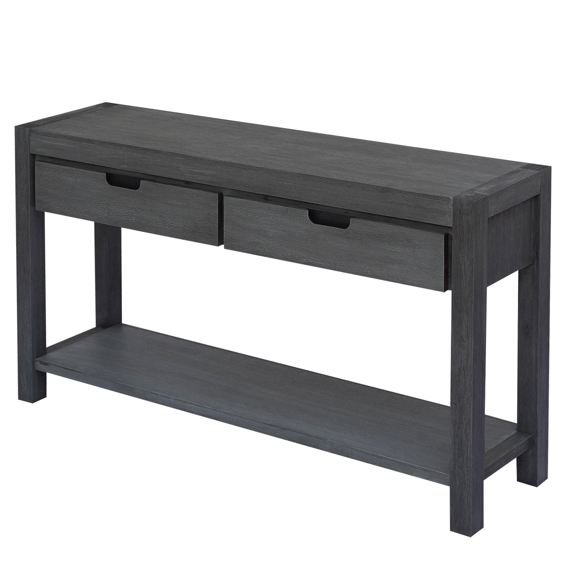 U_STYLE Console Table Entryway Table for Hallway Living Room with 2 Drawers and 1 Shelf - Korvel