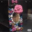 For iPhone 13 Pro Phone Cases Rhinestone 6 7 8 Plus Perfume Bottle Protective Cover Flower Lips Lanyard - Korvel