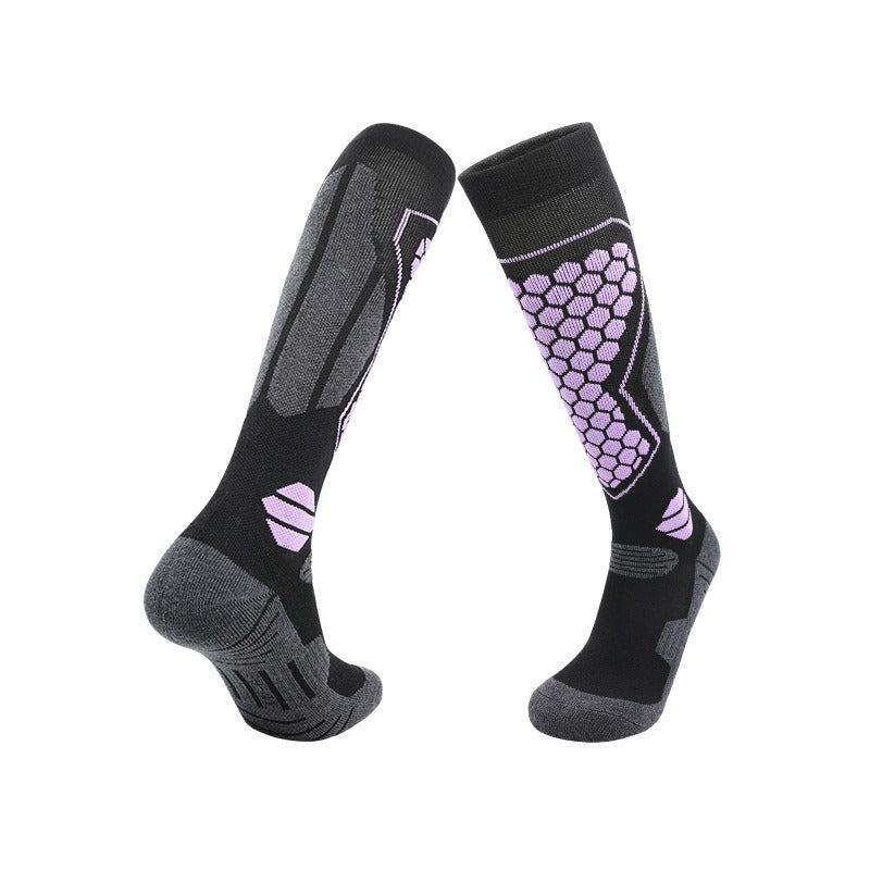 Outdoor Warm Snow Socks Merino Wool Socks Long Tube Thick Foot Warming Skiing Socks Towel Bottom Thick Socks - Korvel