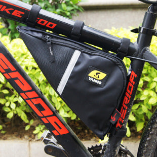 Cycling Bicycle Mountain Bike Bag Triangle Tool Bag Three-Point Velcro Fixed Right-Angle Bag Equipment Large Capacity - Korvel