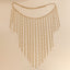 Elegant Aluminum Chain Geometric Necklace with Tassel Detail
