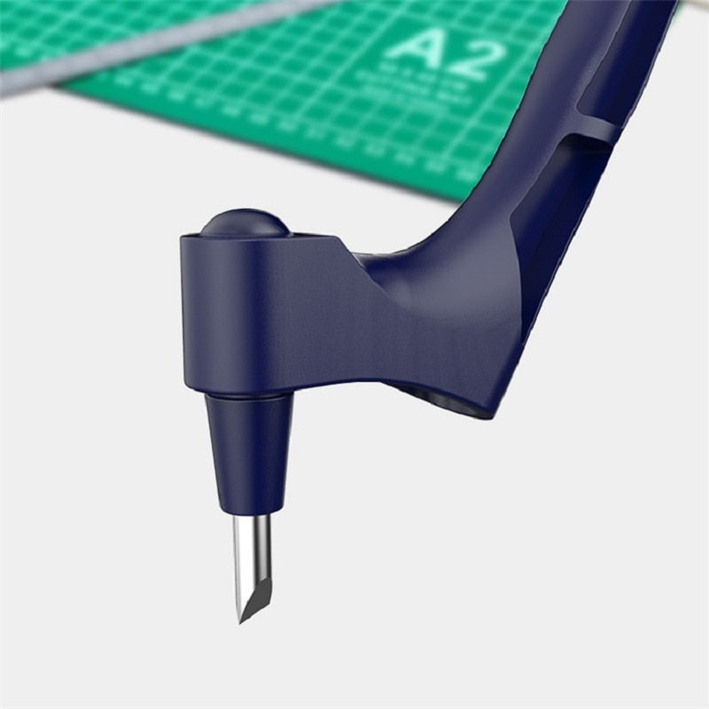 Craft Cutting Tools 360 Rotating Blade Paper-Cutter 3 Replace Blade Craft Cutting Knife DIY Art Wear-Resisting Art Cutting Tool - Korvel