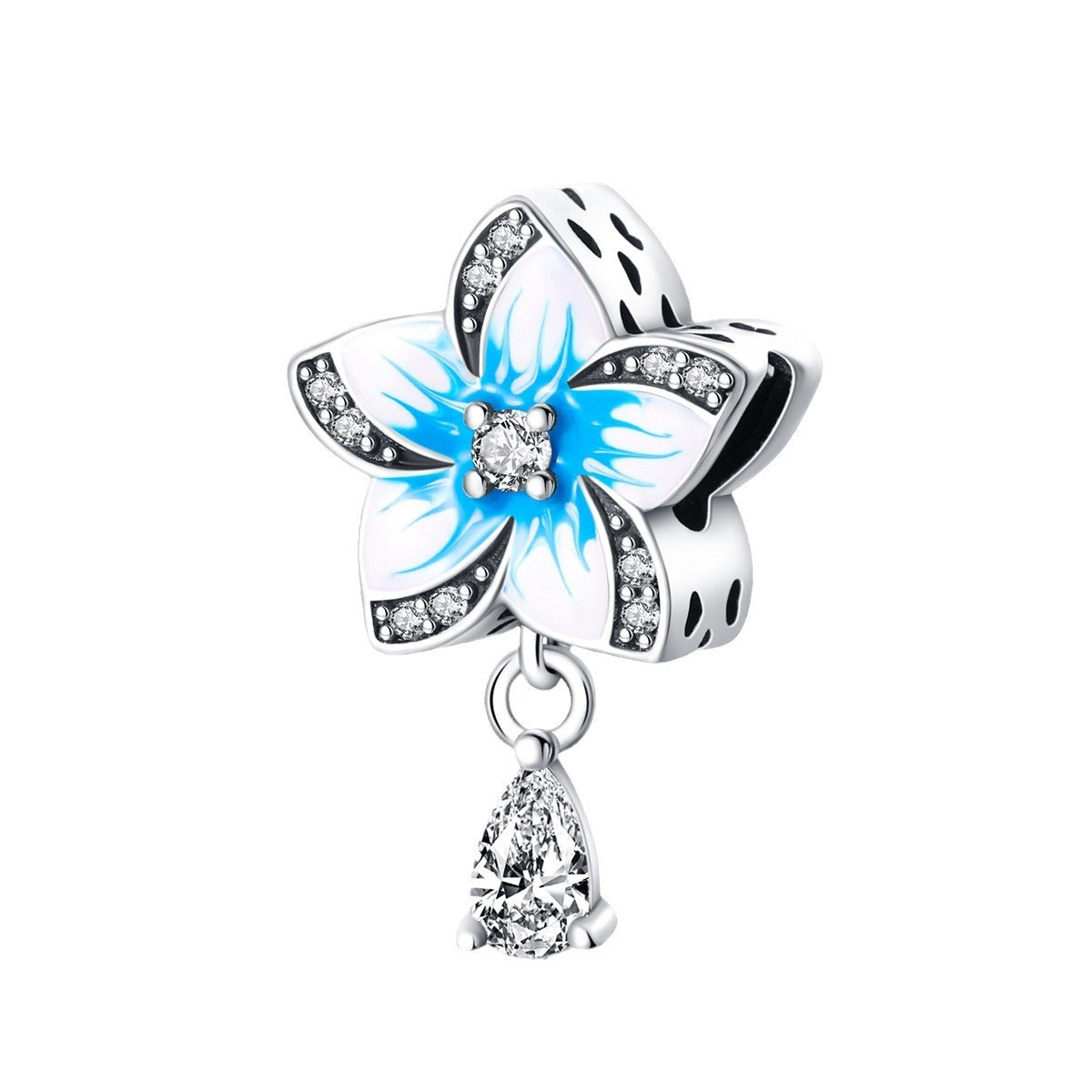 Elegant Butterfly Flower Thread Safety Bead Fixing Clip