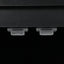 Black Triangle Bathroom Storage Cabinet with Adjustable Shelves