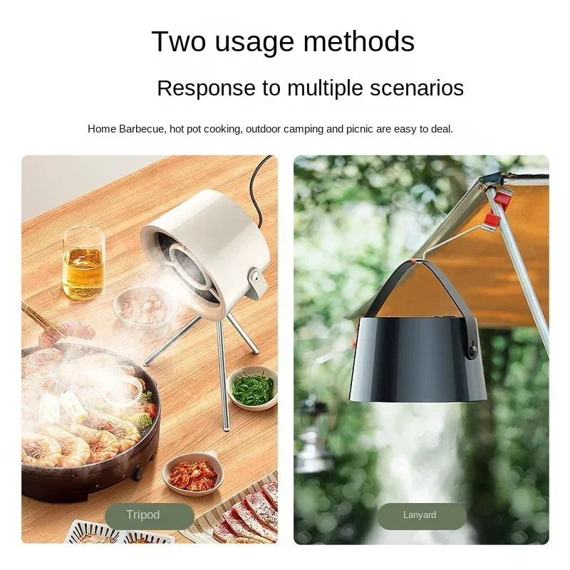 Portable USB Desktop Range Hood with Powerful Suction