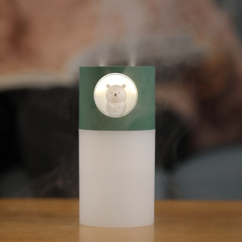 Cute Pet Double Spray Humidifier with Night Light