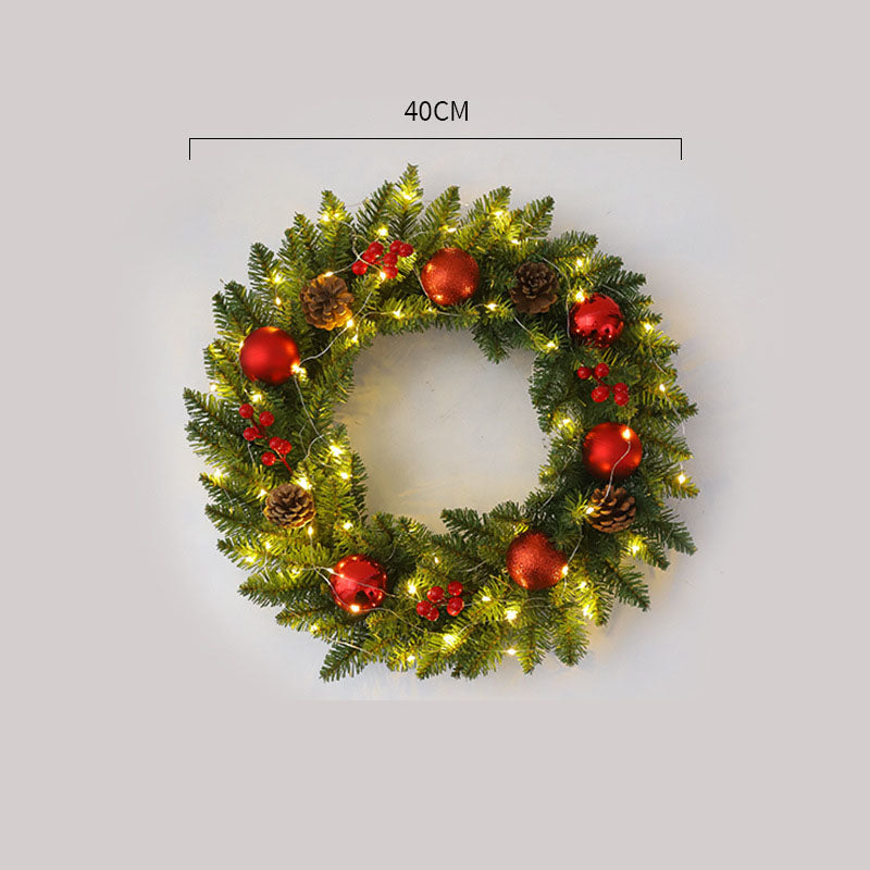 Corona de Navidad de Ratan Elegante - Disponibles en Múltiples Tamaños