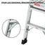 Work Platform Aluminum Portable Bench Folding Ladder ANSI Capacity 225 LBS 40" - Korvel
