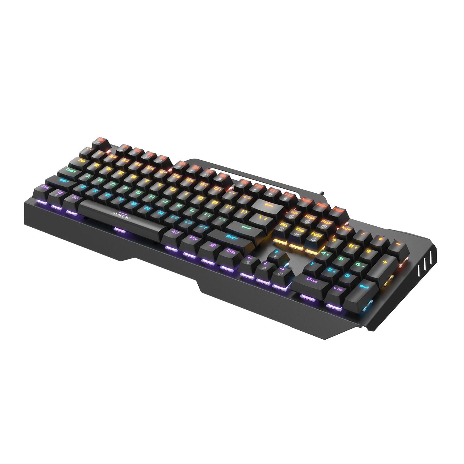 Wired RGB Chicken Eating Green Axis Mechanical Esports Metal Gaming Keyboard - Korvel