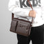 One Shoulder Bag Men's Cross Shoulder Bag Casual Handbag Business One Shoulder Cross Body Bag Men's Satchel Design Hanging Bag - Korvel